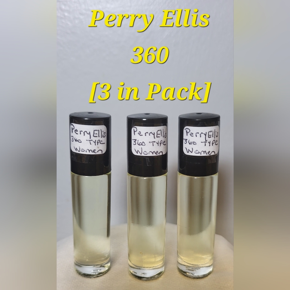 Perry Ellis 360 (W) Type - 1/3 Oz. Scented Body Oil (3pk